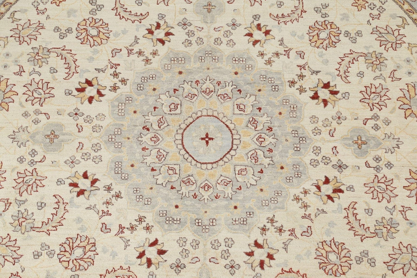 Round Oushak Chobi Oriental Area Rug 10x10