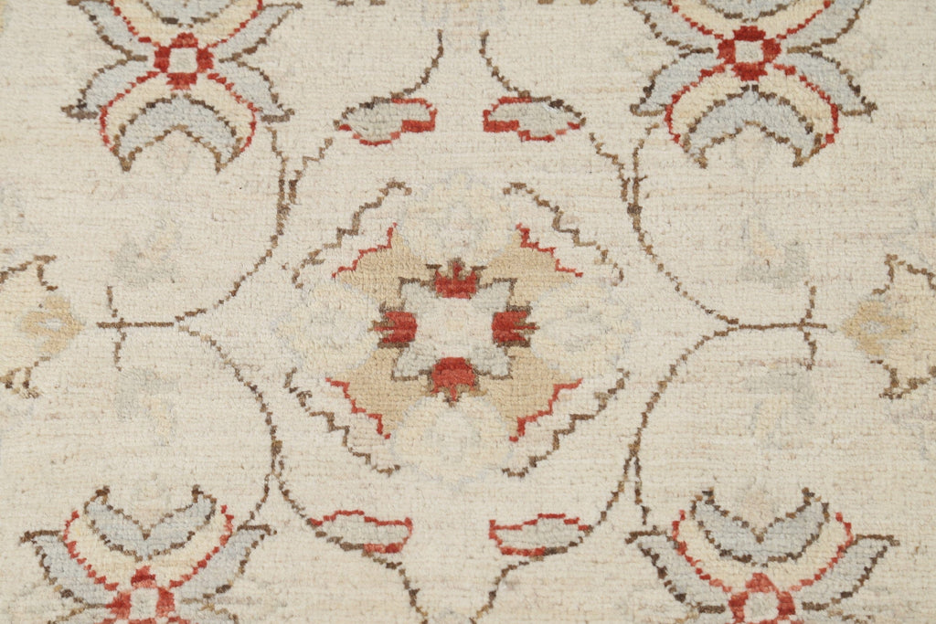 Floral Oushak Chobi Area Round Rug 6x6