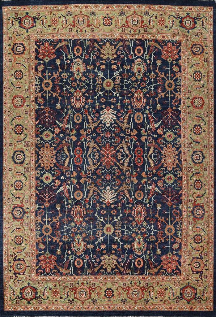 Vegetable Dye Heriz Serapi Wool Area Rug 9x12