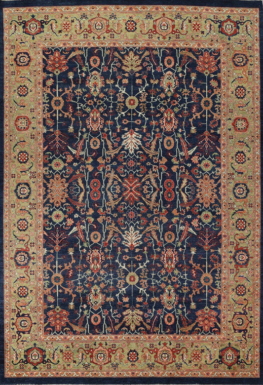 Vegetable Dye Heriz Serapi Wool Area Rug 9x12