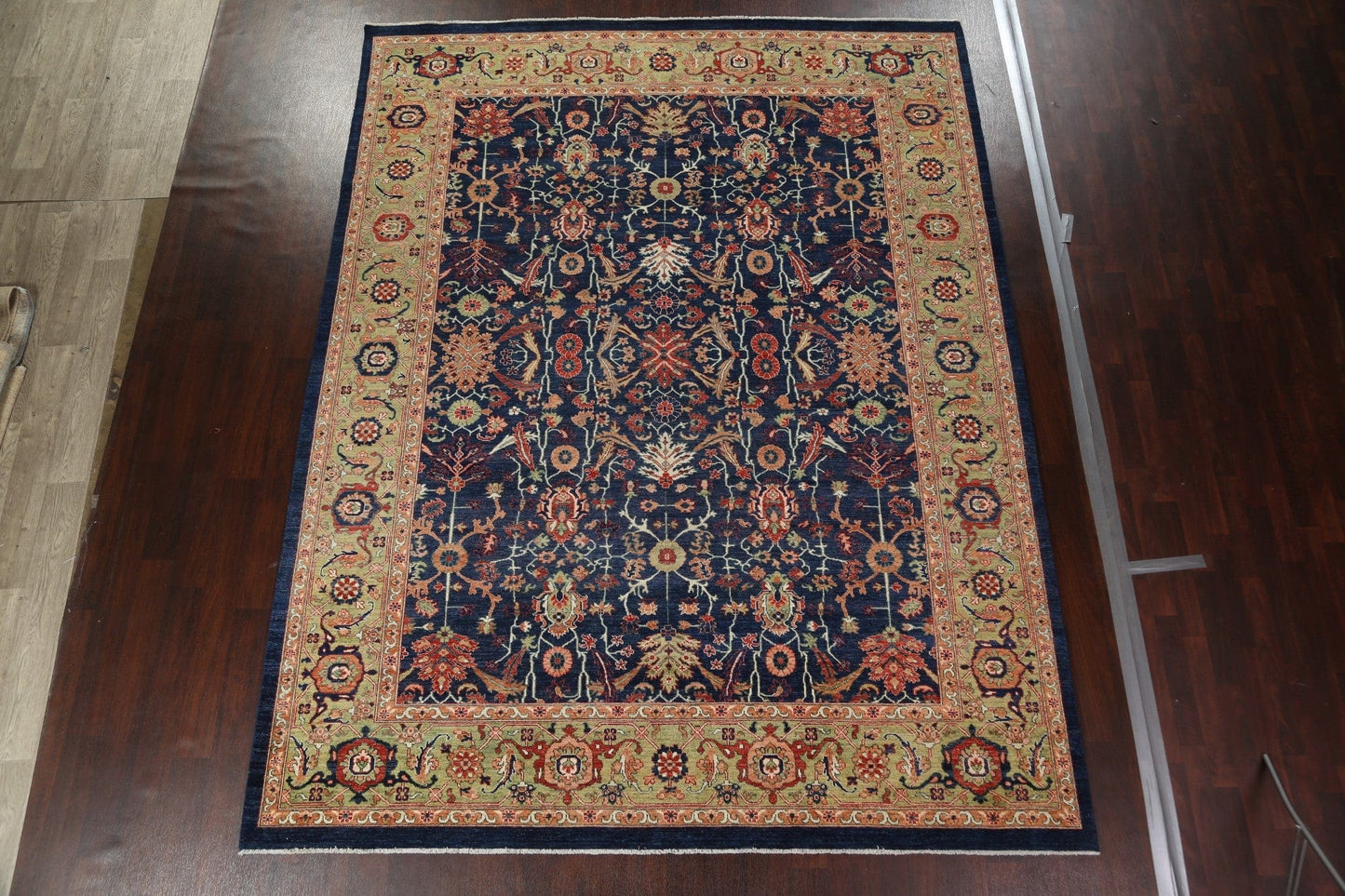 Vegetable Dye Heriz Serapi Wool Area Rug 9x12