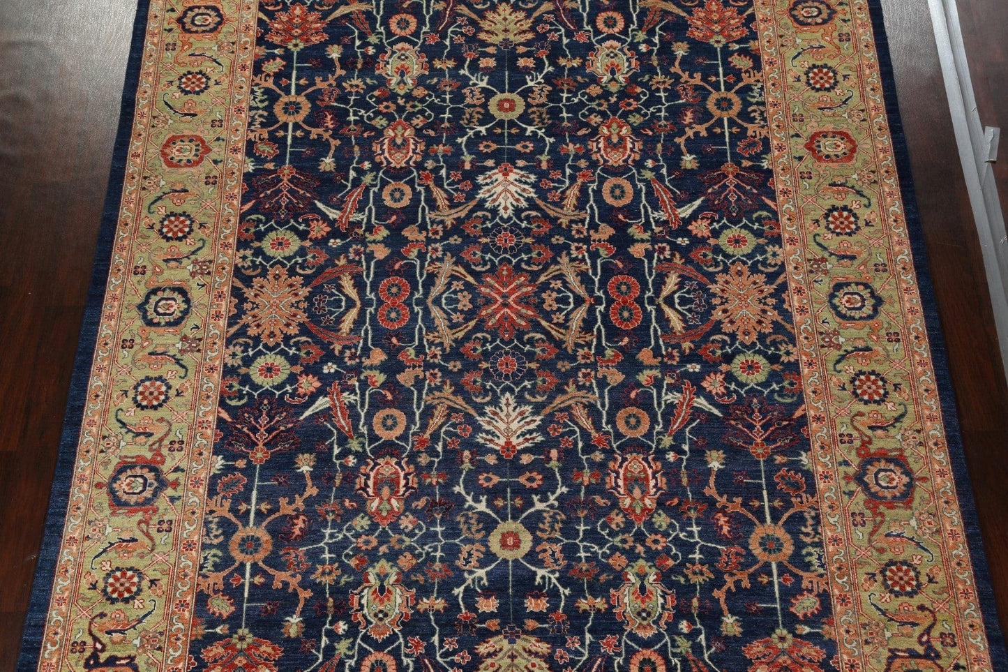 Vegetable Dye Heriz Serapi Wool Area Rug 9x12