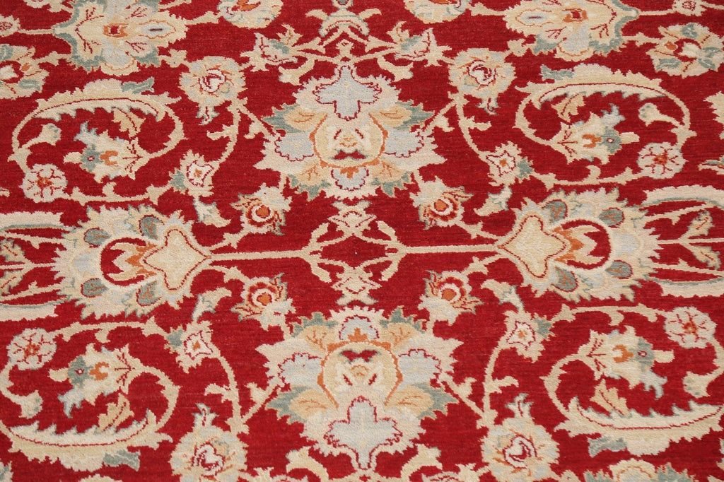 Red Oushak Chobi Handmade Area Rug 8x10