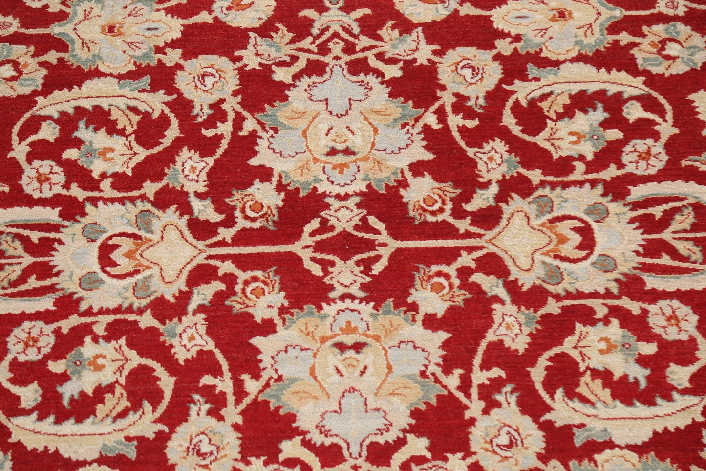 Red Oushak Chobi Handmade Area Rug 8x10