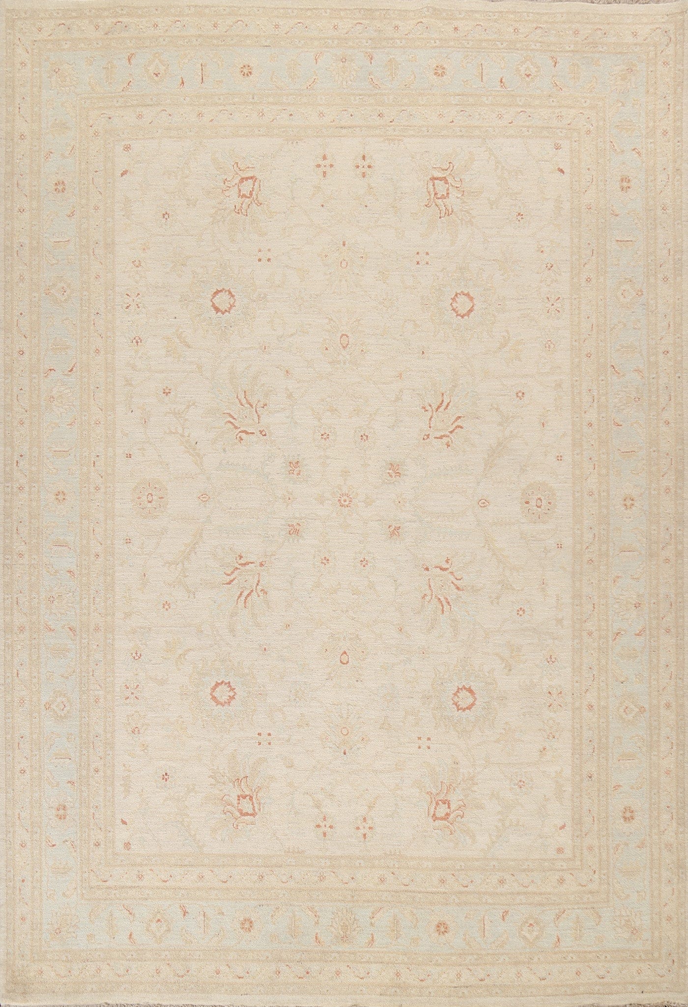 Handmade Oushak Chobi Wool Area Rug 8x10