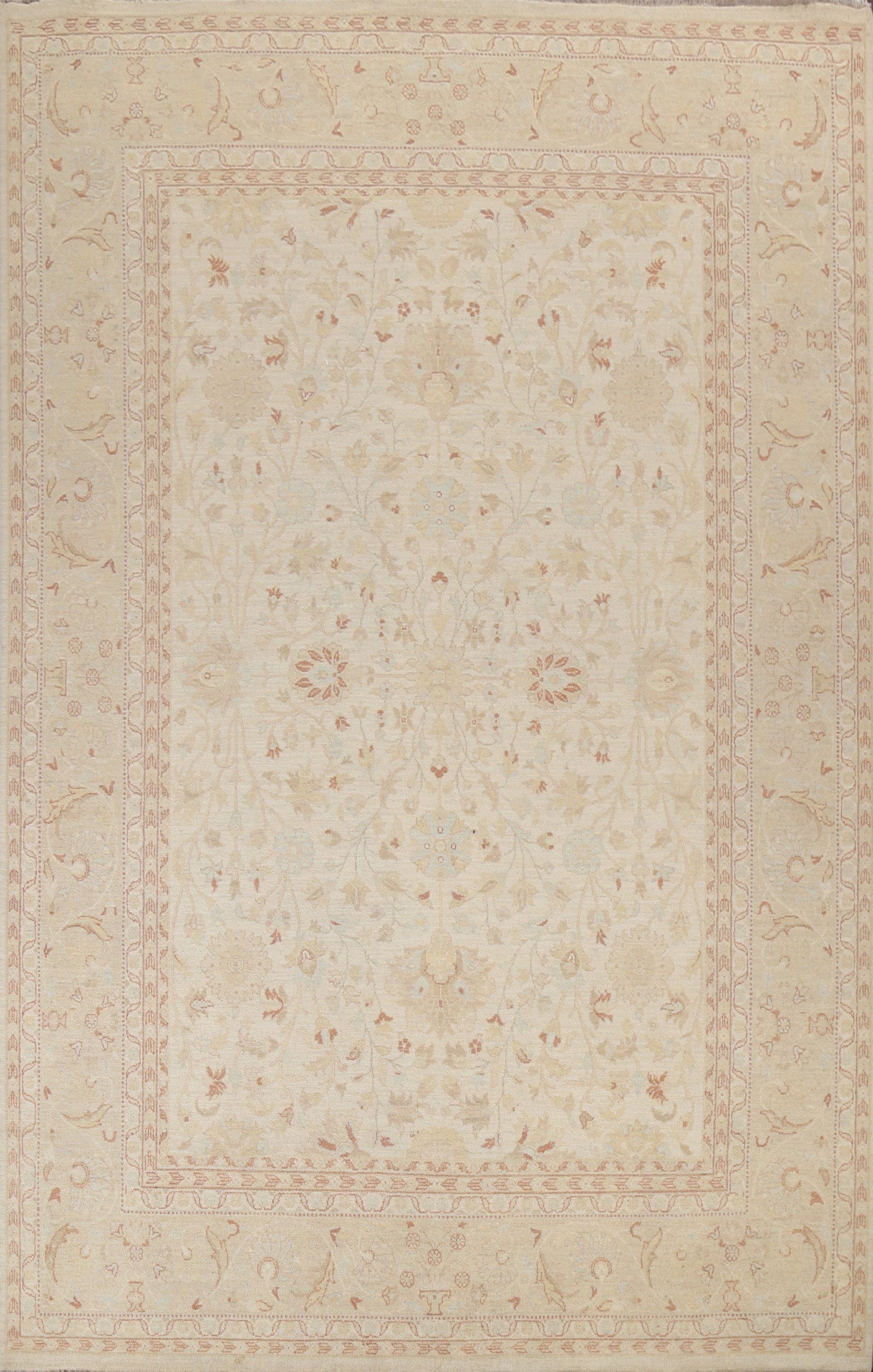 Floral Oushak Chobi Oriental Area Rug 9x12