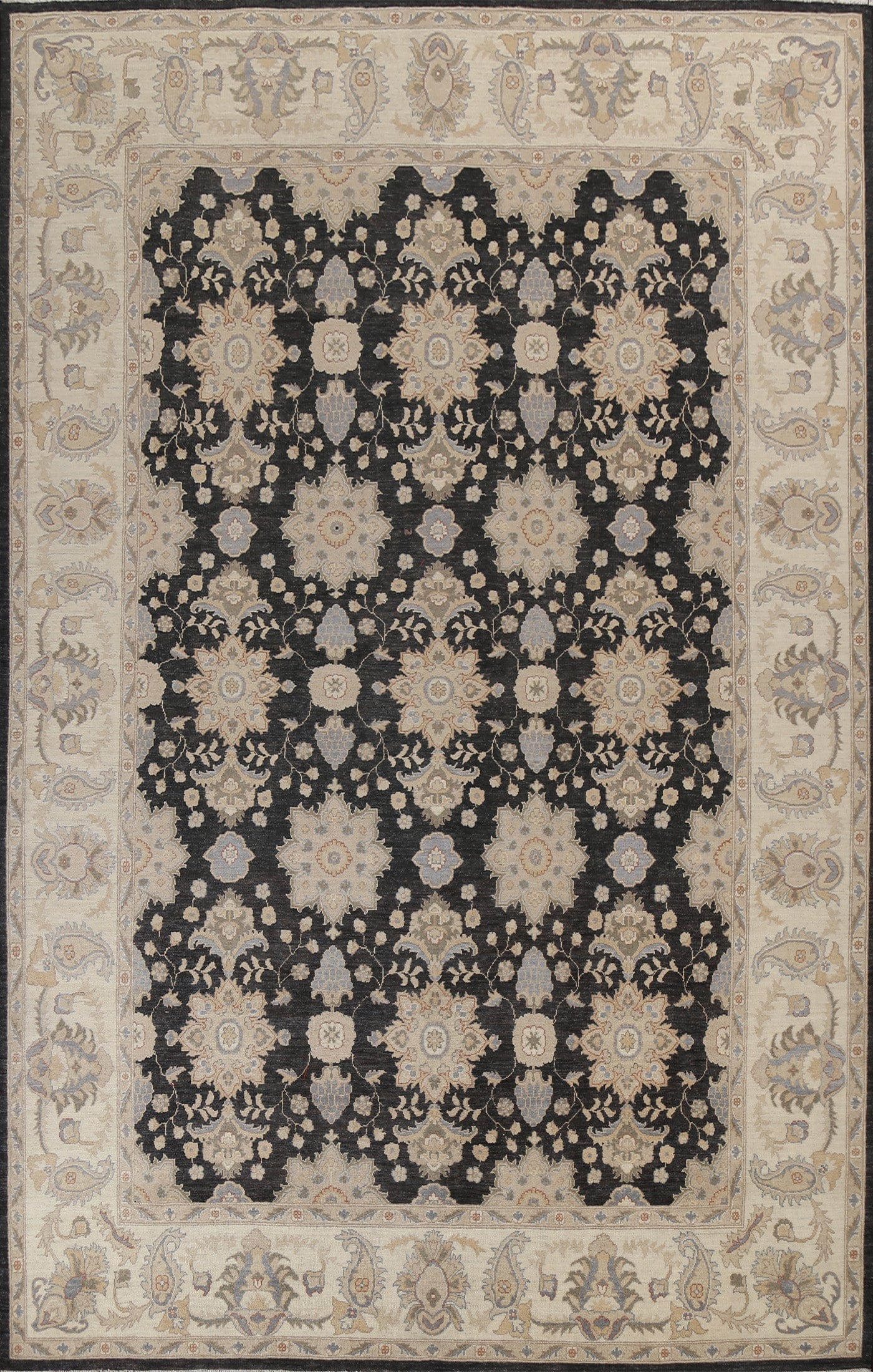 Handmade Oushak Chobi Wool Area Rug 9x12