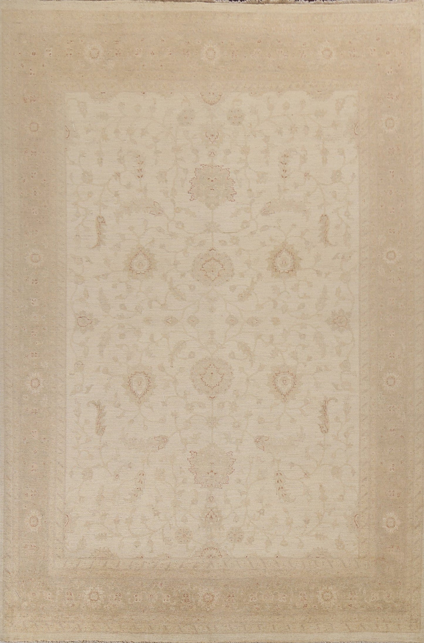 Wool Oushak Chobi Handmade Area Rug 9x11