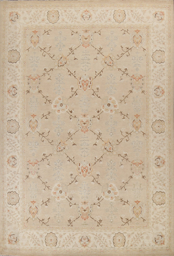 Vegetable Dye Oushak Chobi Wool Area Rug 9x12