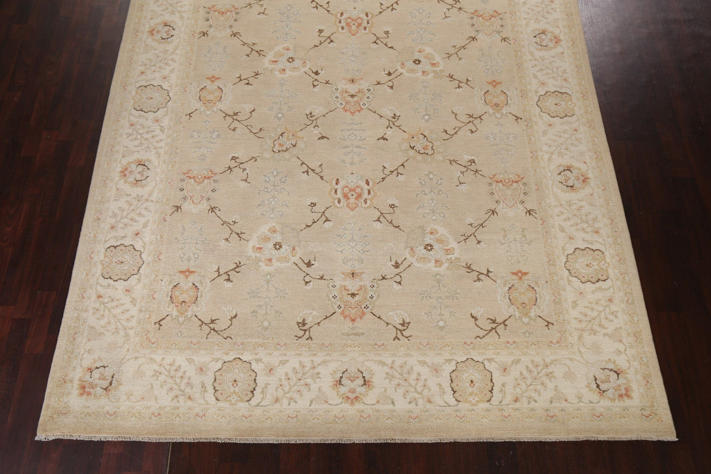 Vegetable Dye Oushak Chobi Wool Area Rug 9x12