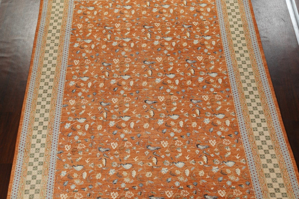 All-Over Floral Oushak Chobi Wool Area Rug 9x12