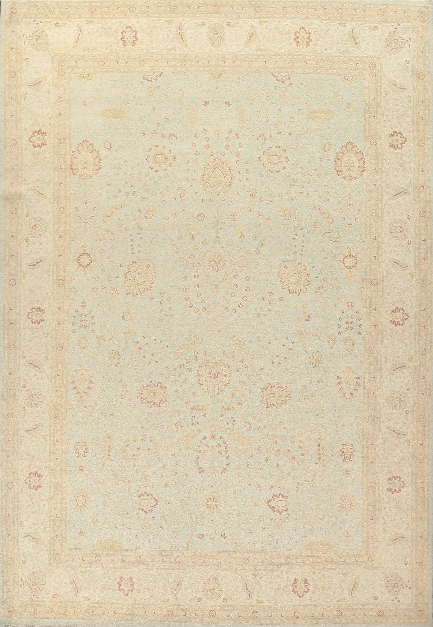 Handmade Oushak Chobi Wool Area Rug 10x13