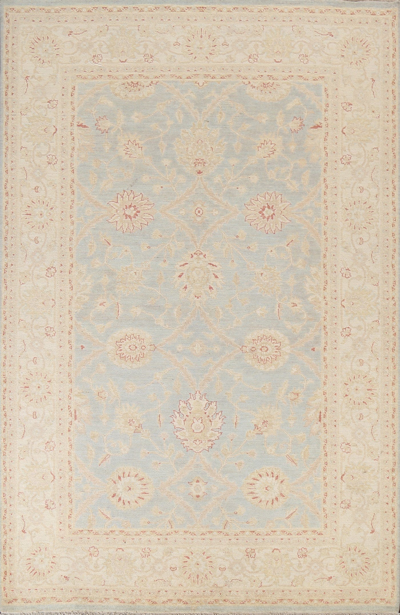 Handmade Oushak Chobi Wool Area Rug 7x10