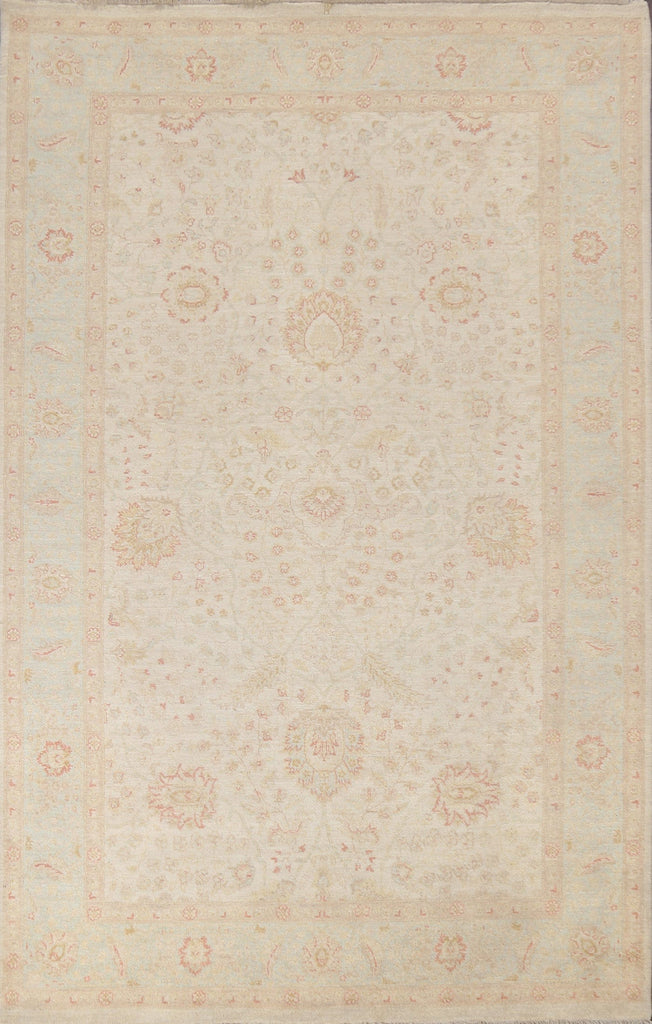 Floral Peshawar Chobi Wool Area Rug 7x10