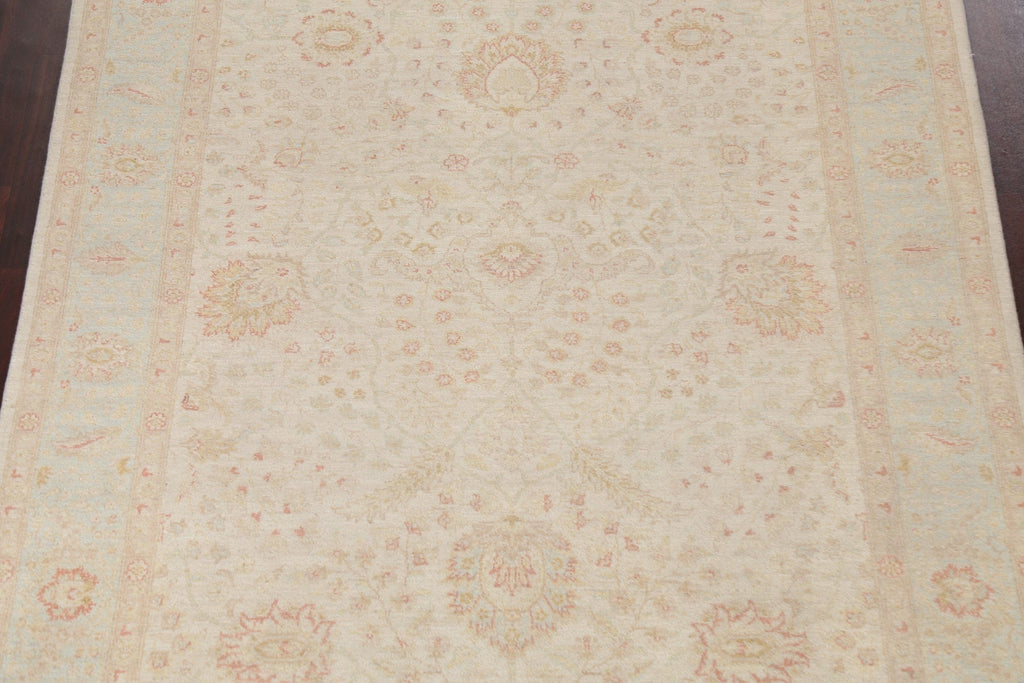 Floral Peshawar Chobi Wool Area Rug 7x10