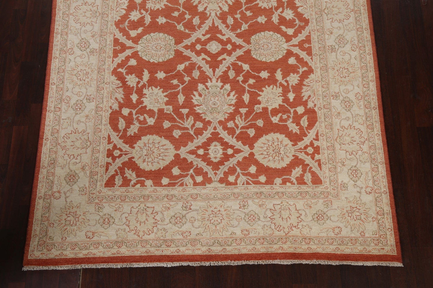 Floral Peshawar Chobi Handmade Area Rug 6x10