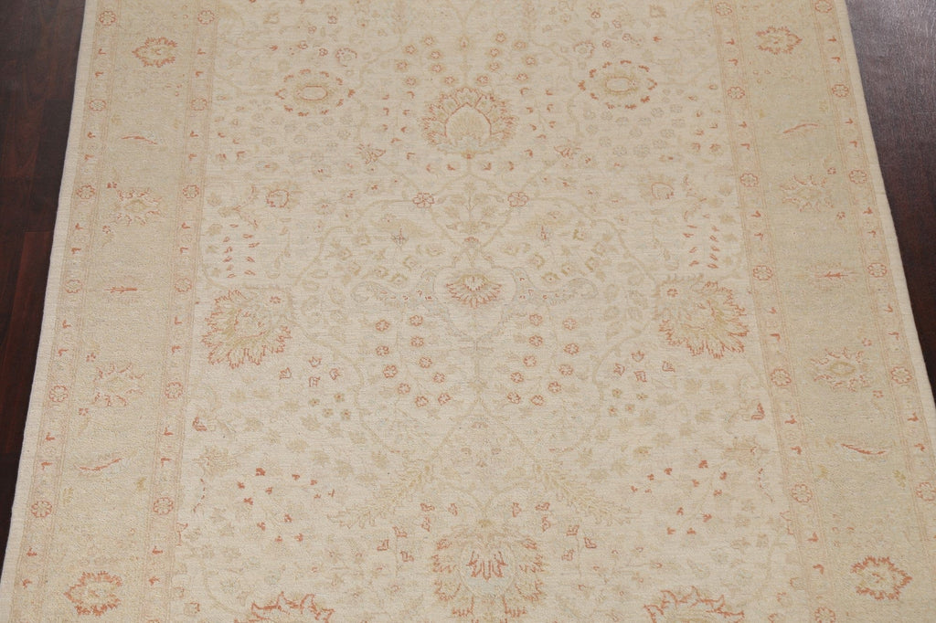 Floral Peshawar Chobi Handmade Area Rug 7x10