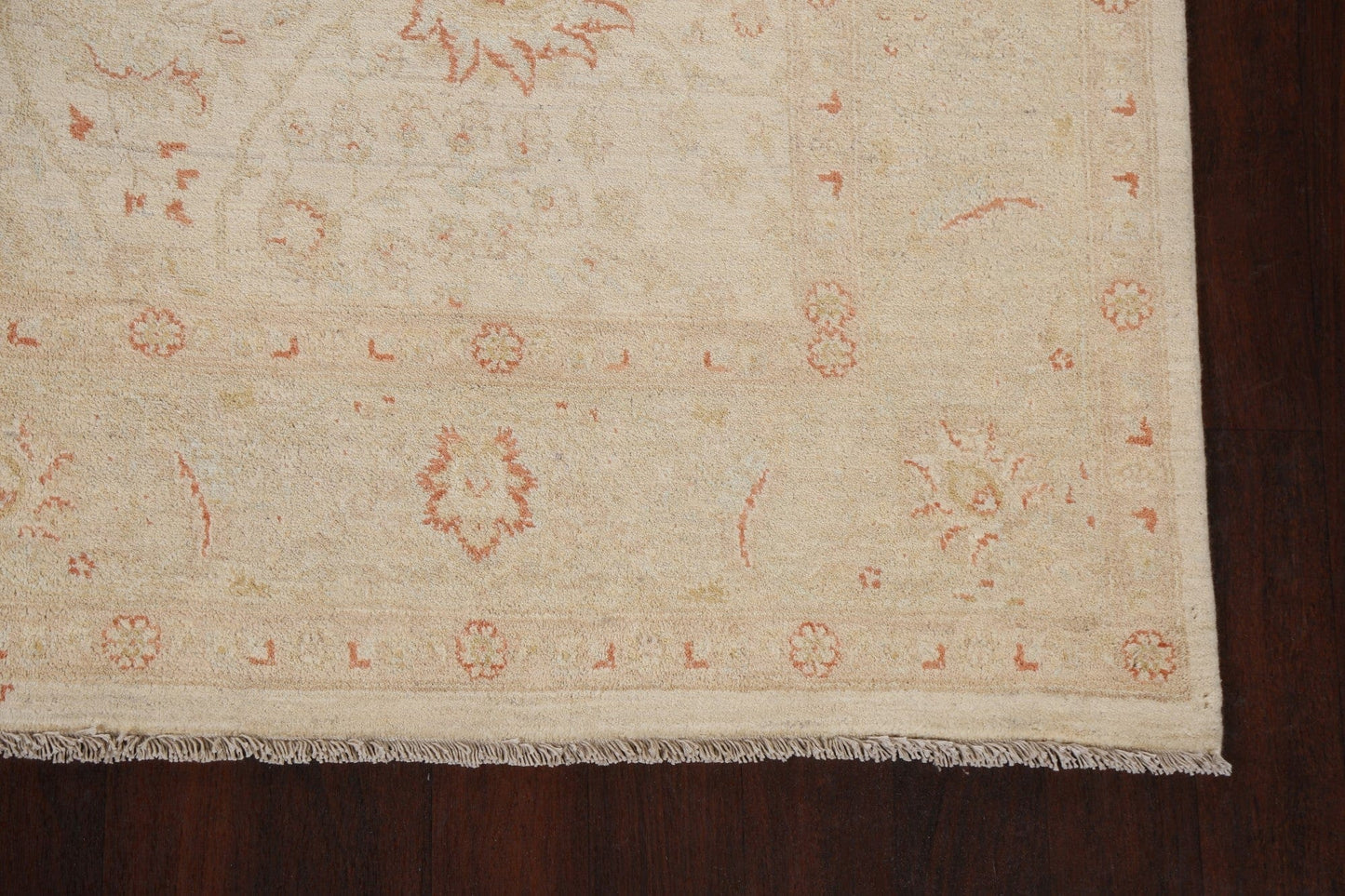 Floral Peshawar Chobi Handmade Area Rug 7x10