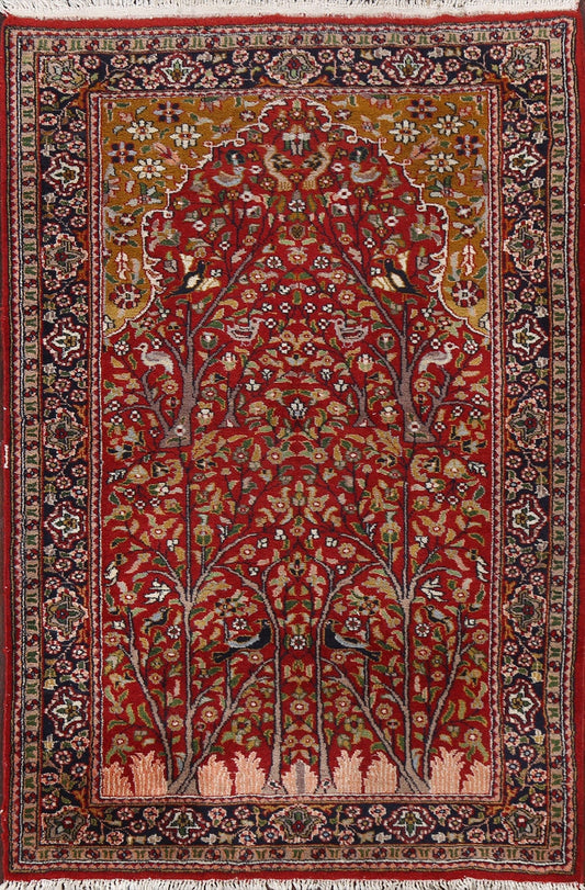 Vegetable Dye Kerman Persian Handmade Wool Rug 3x5