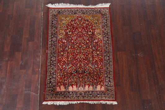 Vegetable Dye Kerman Persian Handmade Wool Rug 3x5