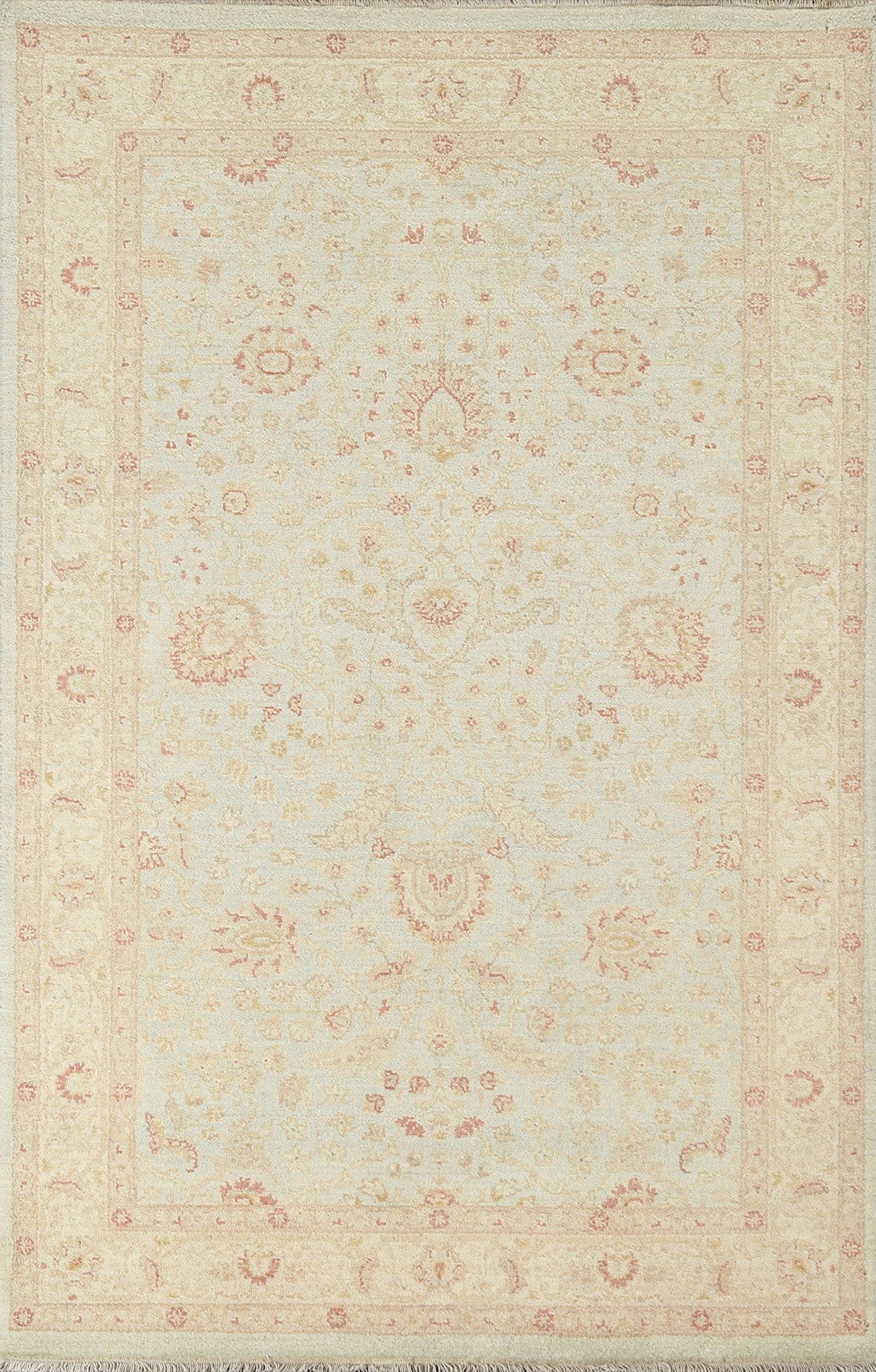 Vegetable Dye Peshawar Chobi Wool Area Rug 4x6