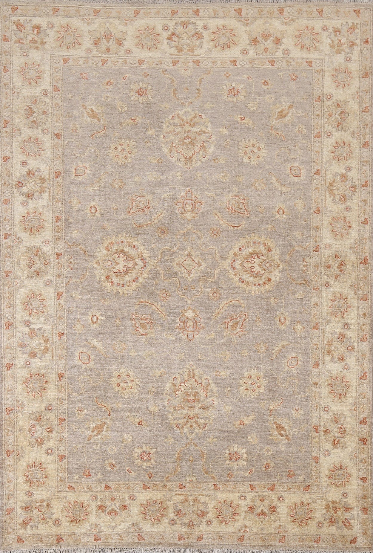 Vegetable Dye Peshawar Chobi Wool Area Rug 5x7