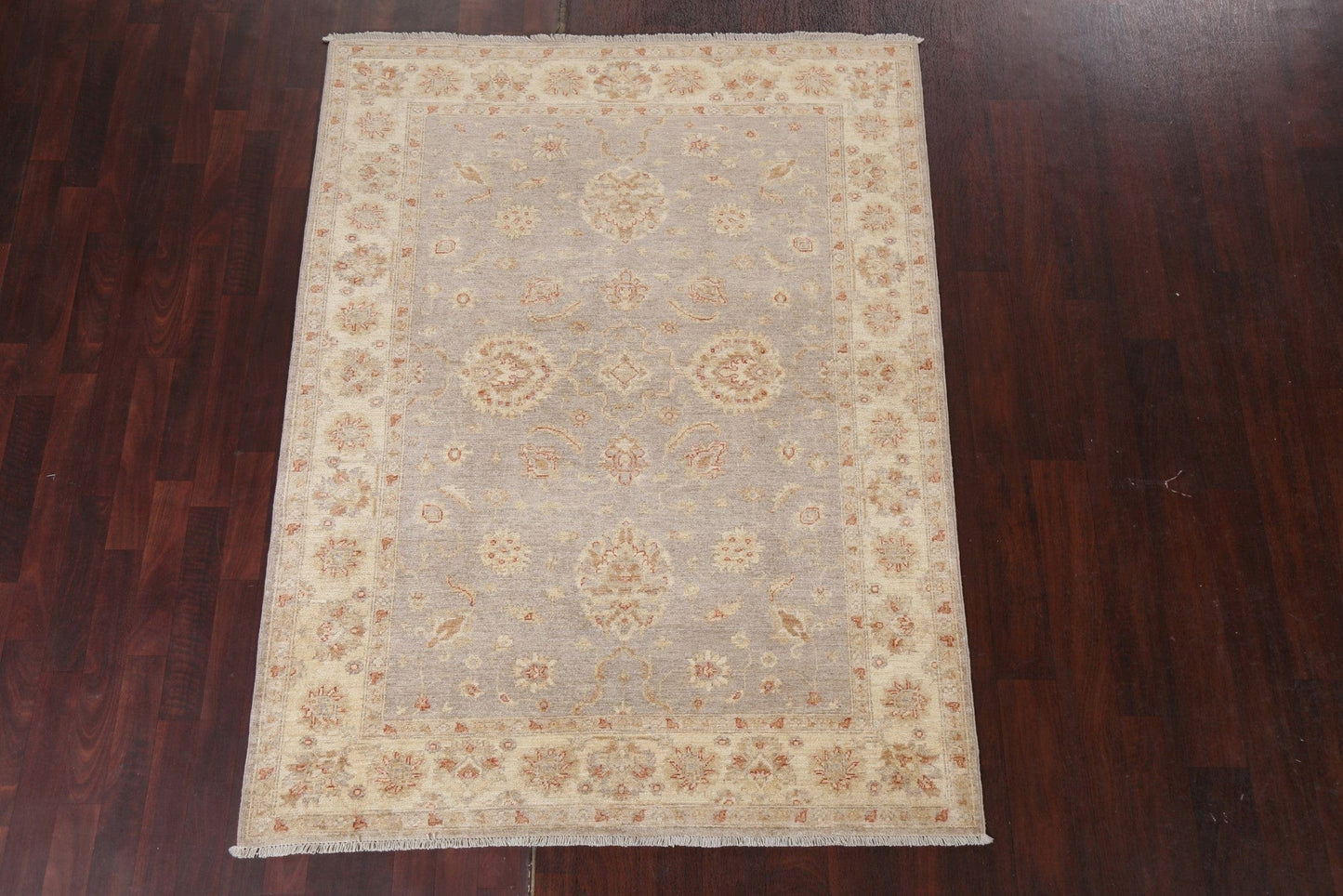 Vegetable Dye Peshawar Chobi Wool Area Rug 5x7