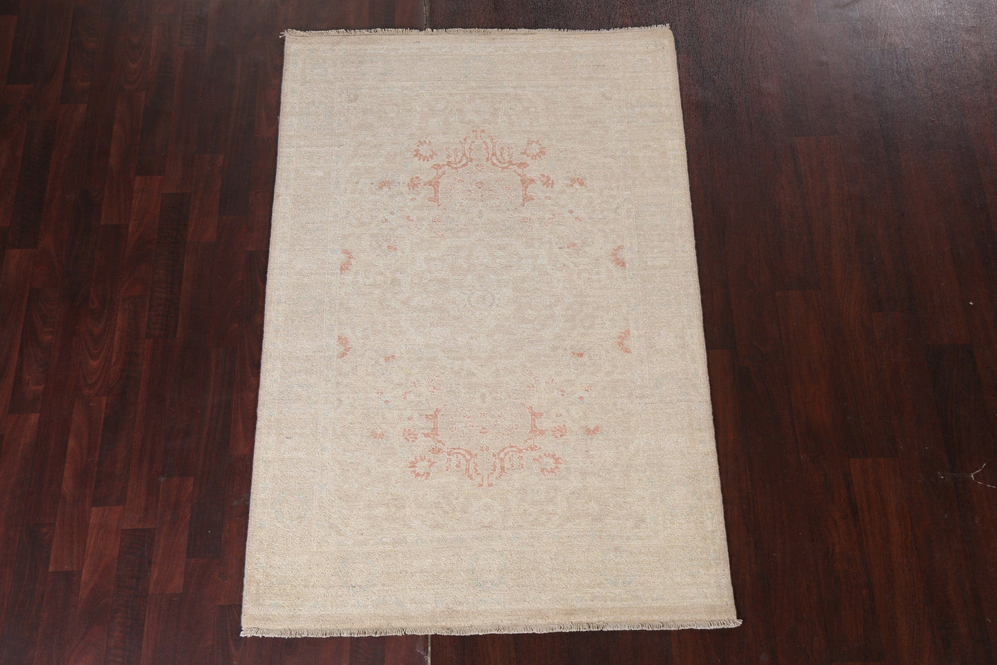 Vegetable Dye Peshawar Chobi Wool Area Rug 4x6