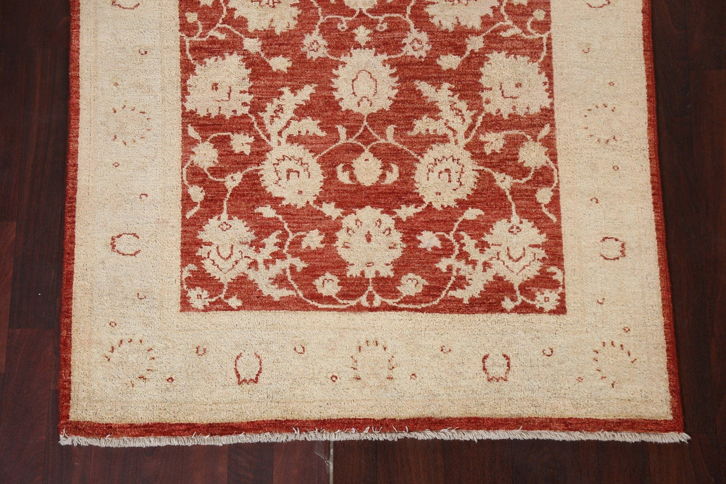 Vegetable Dye Peshawar Chobi Wool Area Rug 4x6