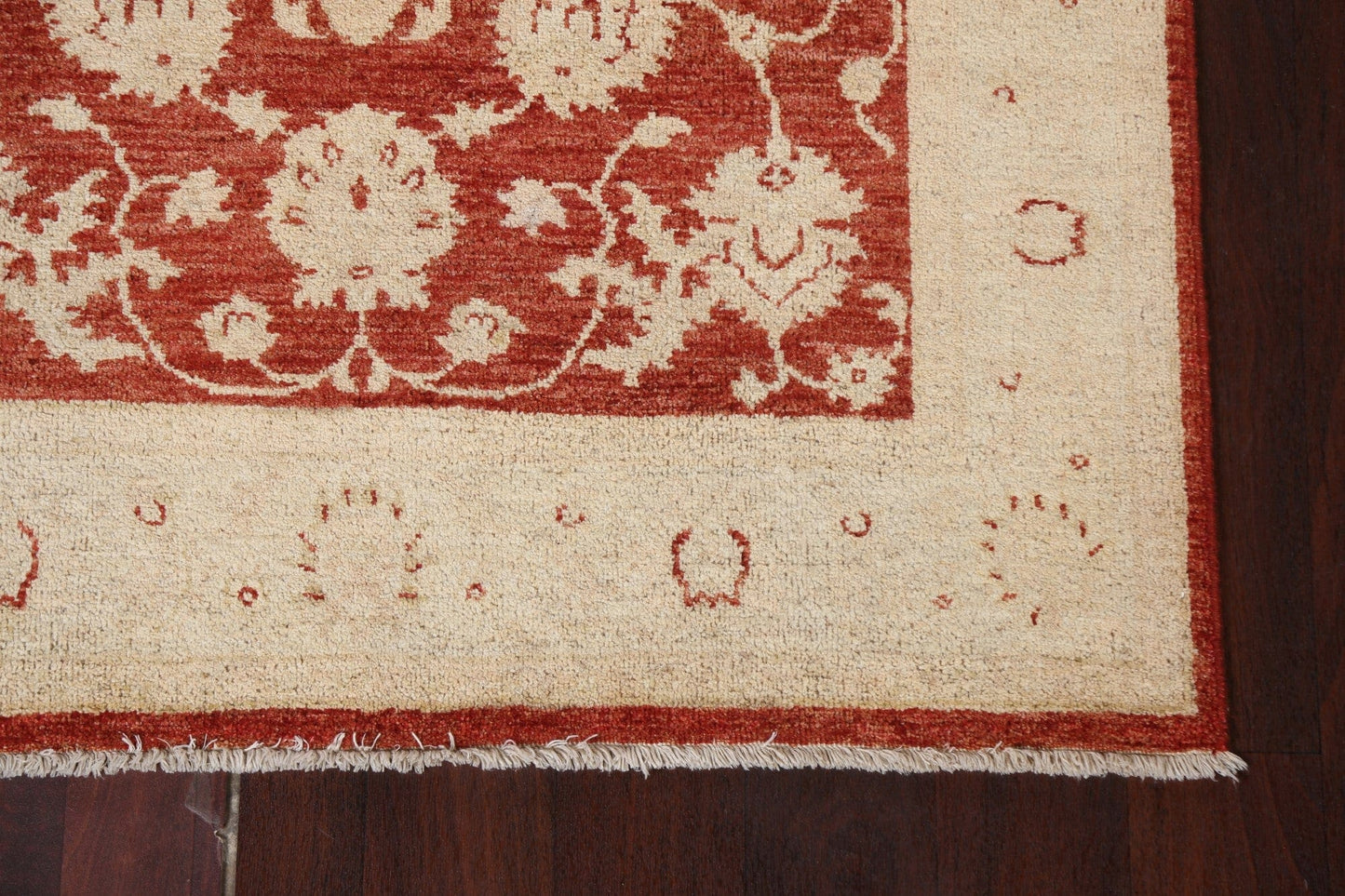 Vegetable Dye Peshawar Chobi Wool Area Rug 4x6