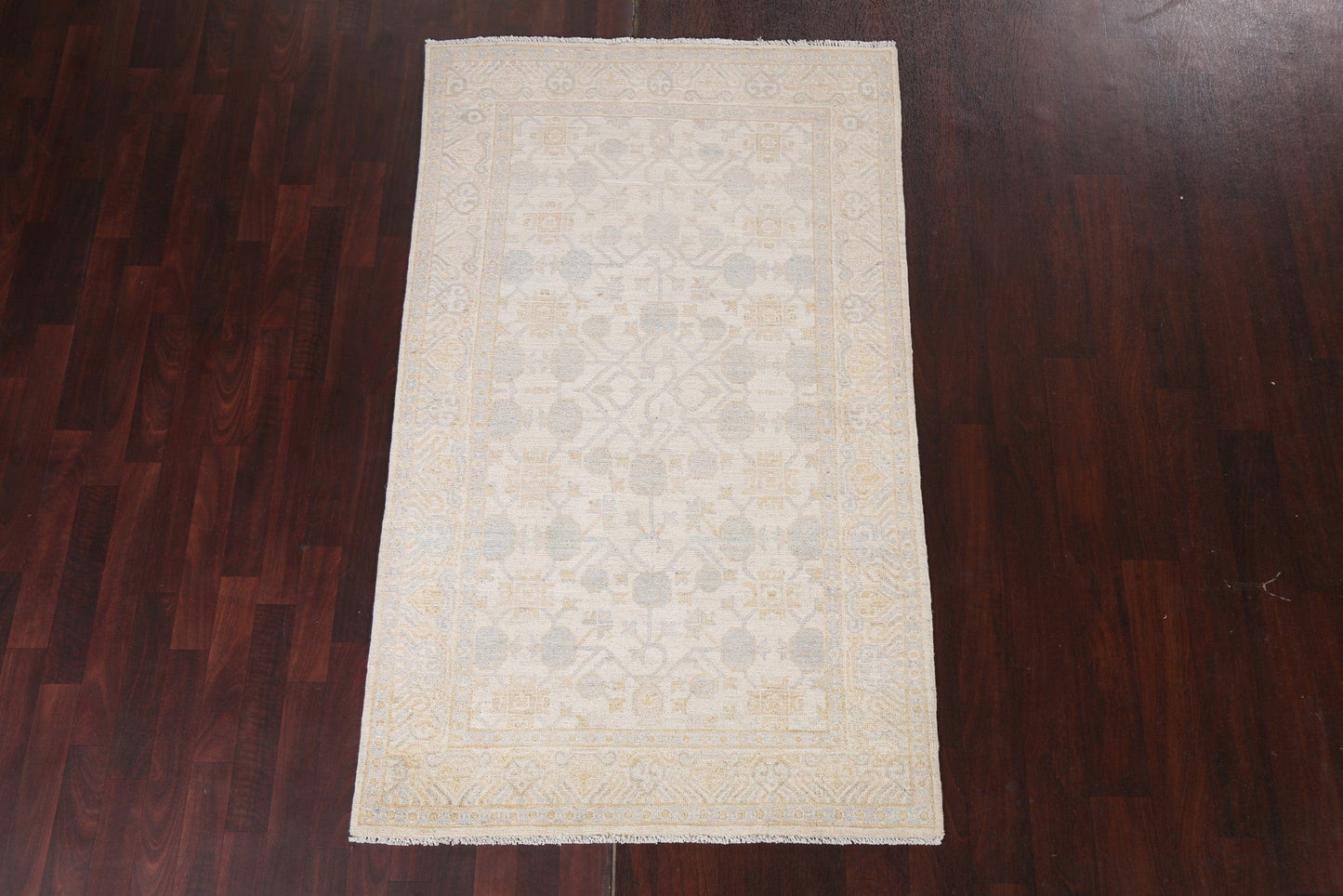 Vegetable Dye Peshawar Chobi Handmade Area Rug 4x7