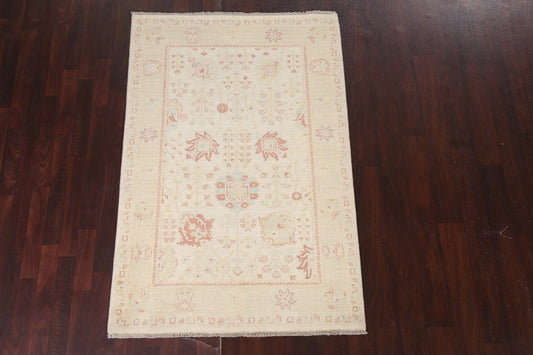 Vegetable Dye Peshawar Chobi Wool Area Rug 4x6