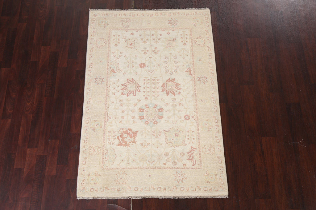 Vegetable Dye Peshawar Chobi Wool Area Rug 4x6