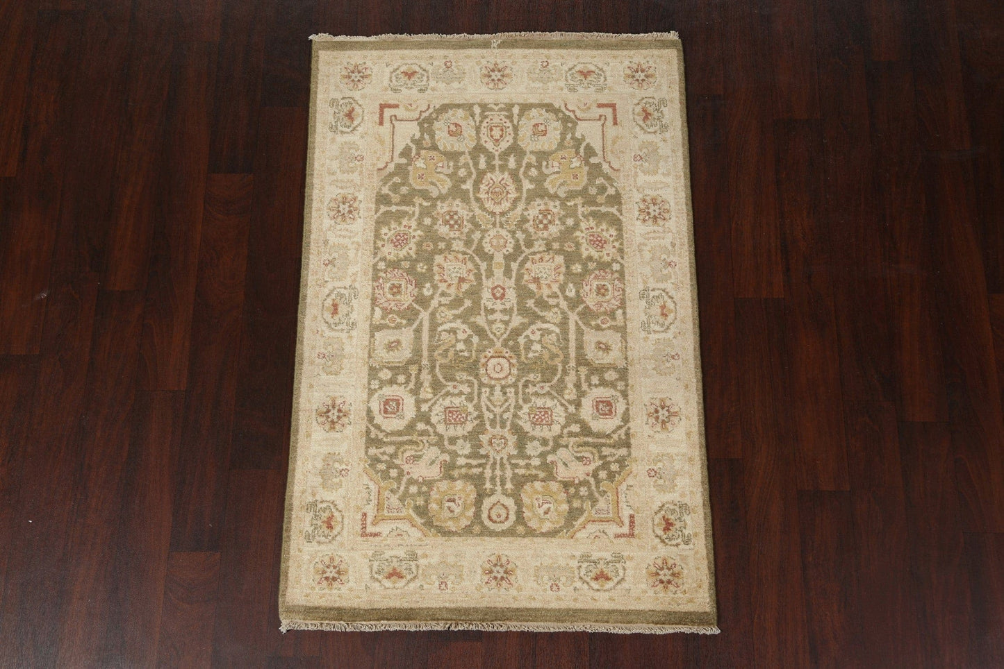 Peshawar Chobi Green Rug 3x5