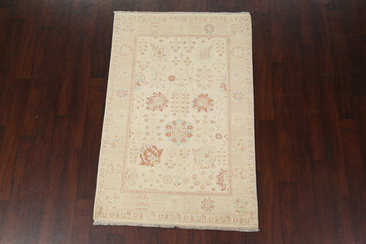 Vegetable Dye Peshawar Chobi Handmade Area Rug 4x6