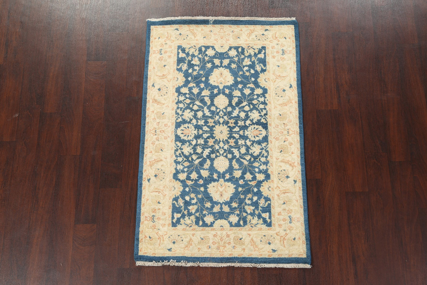 Vegetable Dye Floral Peshawar Chobi Wool Rug 3x5