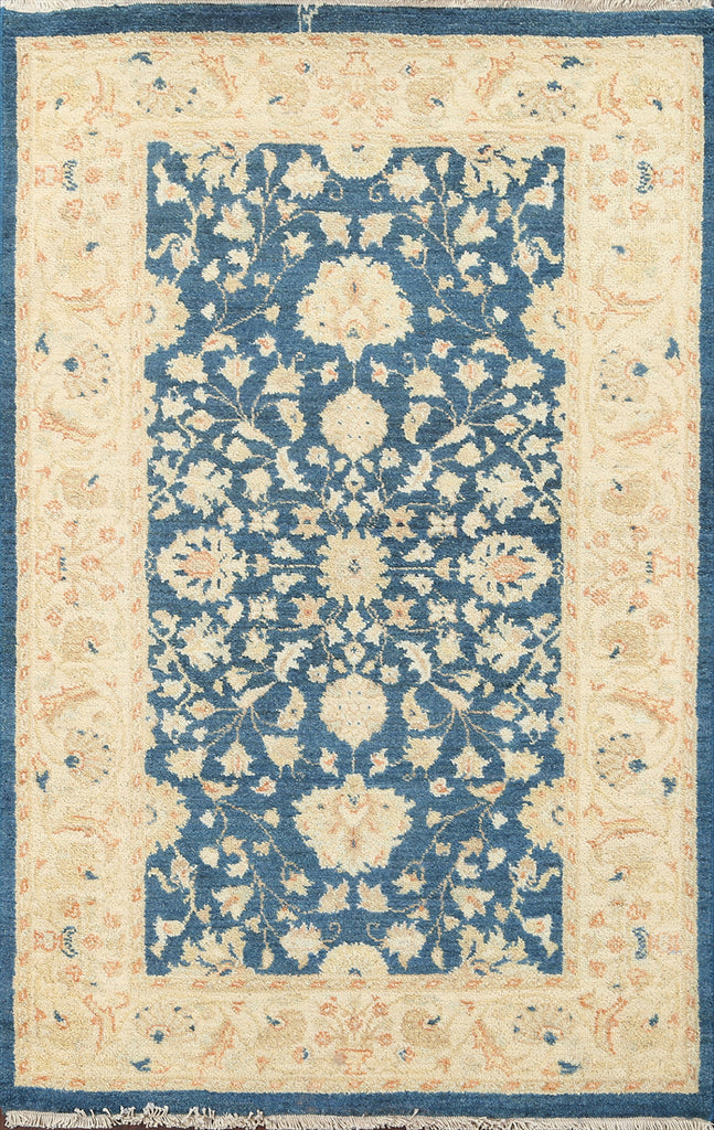 Vegetable Dye Floral Peshawar Chobi Wool Rug 3x5