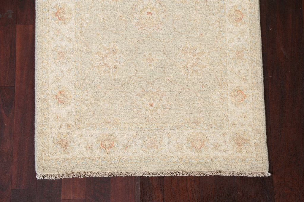 Vegetable Dye Peshawar Chobi Oriental Runner Rug 3x10