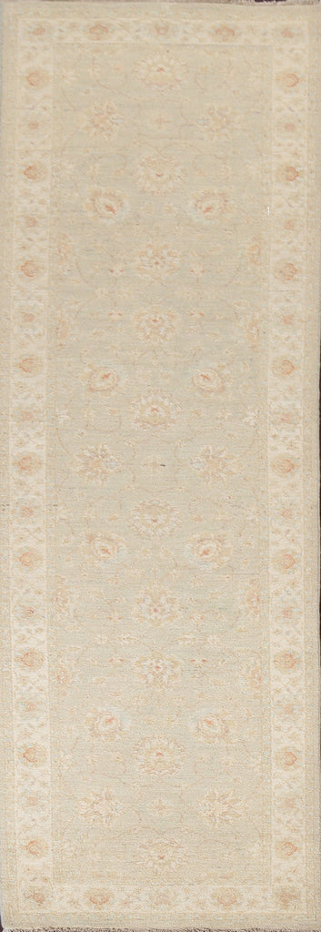 Vegetable Dye Peshawar Chobi Oriental Runner Rug 3x10