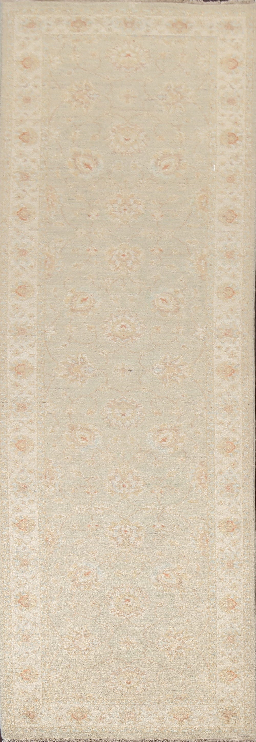 Vegetable Dye Peshawar Chobi Oriental Runner Rug 3x10