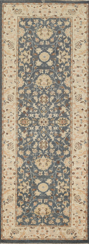 Vegetable Dye Peshawar Chobi Oriental Runner Rug 3x8