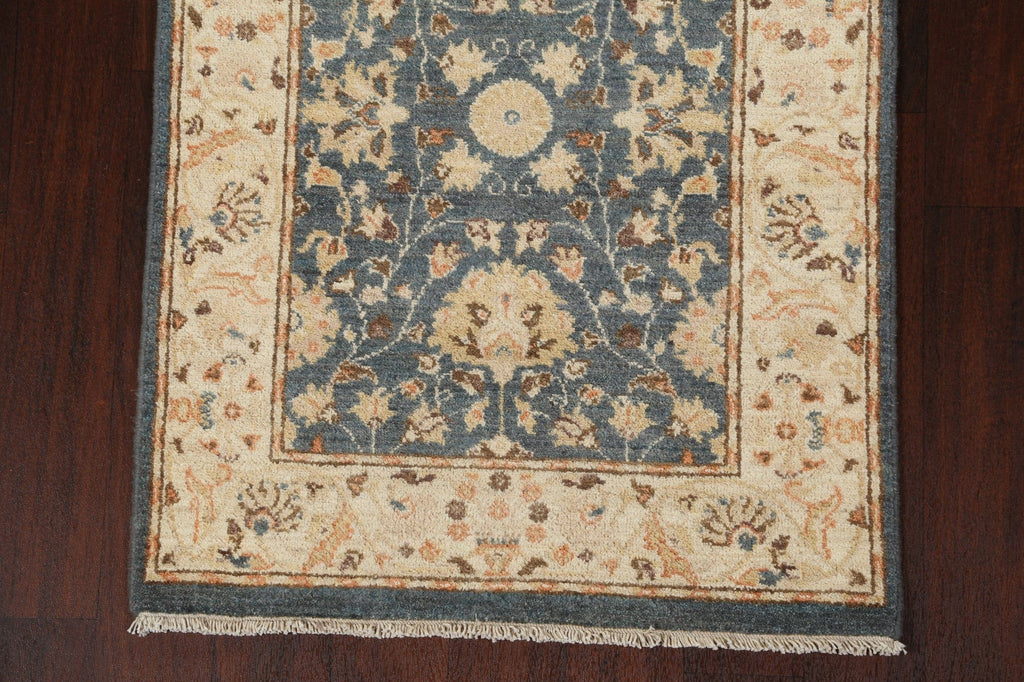 Vegetable Dye Peshawar Chobi Oriental Runner Rug 3x8