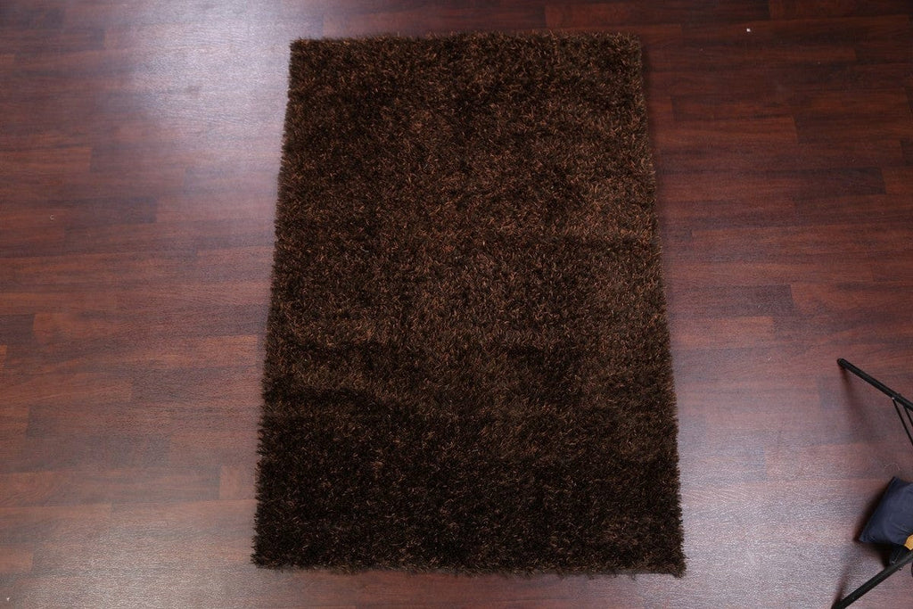 Shaggy Shag Oriental Area Rug 4x6