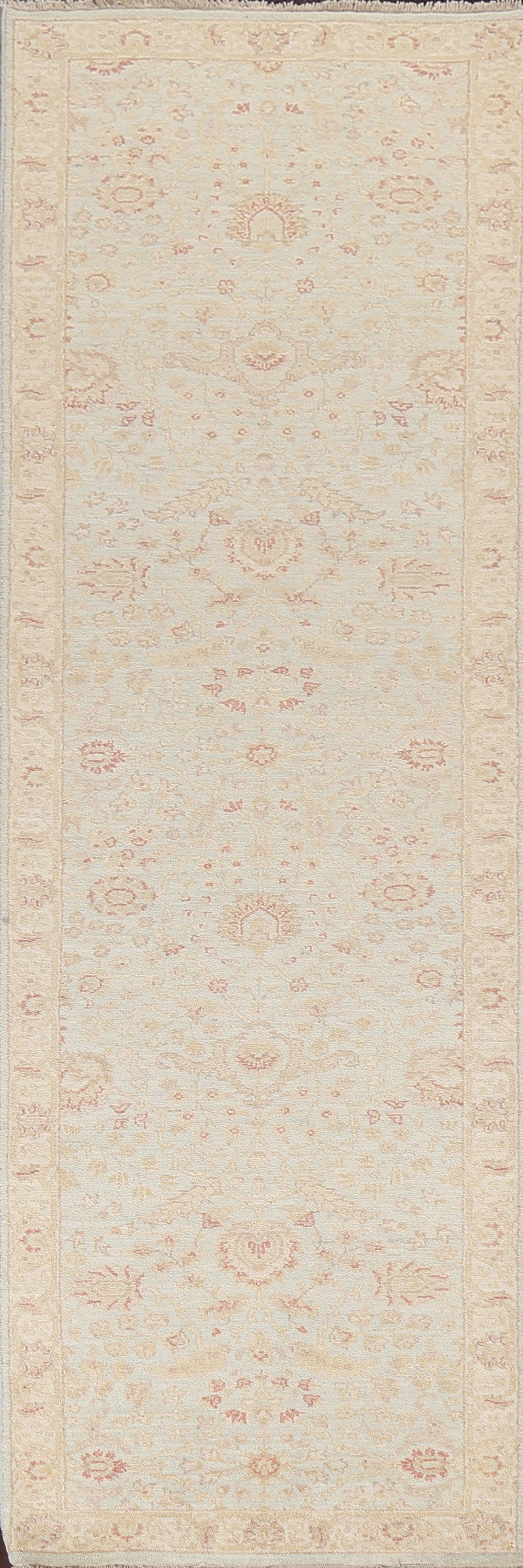 Vegetable Dye Peshawar Chobi Oriental Runner Rug 3x10