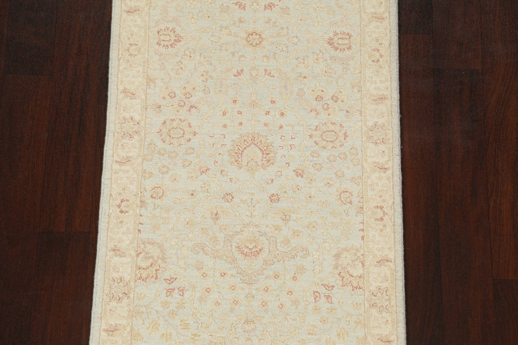 Vegetable Dye Peshawar Chobi Oriental Runner Rug 3x10