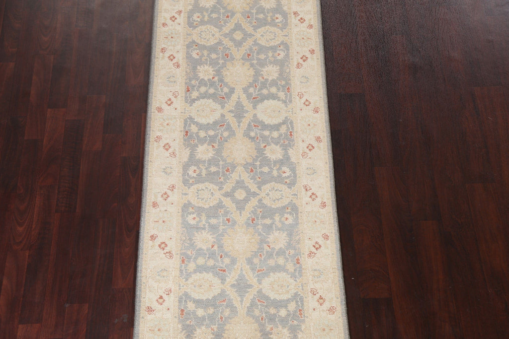 Vegetable Dye Peshawar Chobi Oriental Runner Rug 3x10