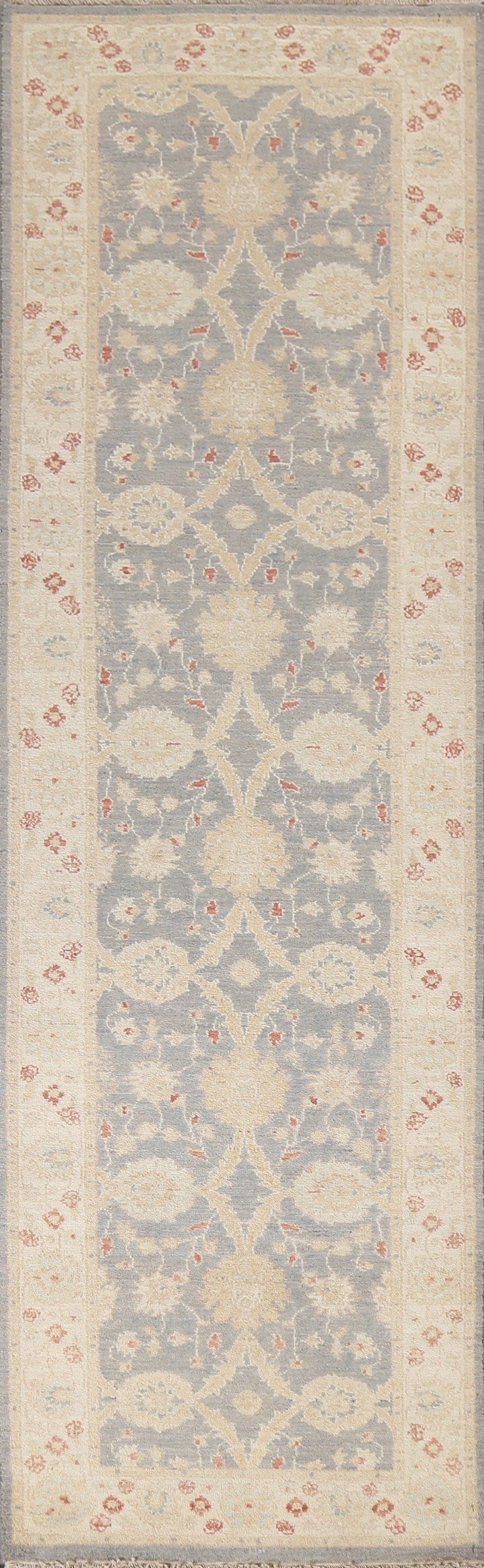 Vegetable Dye Peshawar Chobi Oriental Runner Rug 3x10