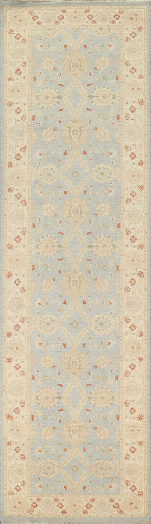 Vegetable Dye Peshawar Chobi Oriental Runner Rug 3x10