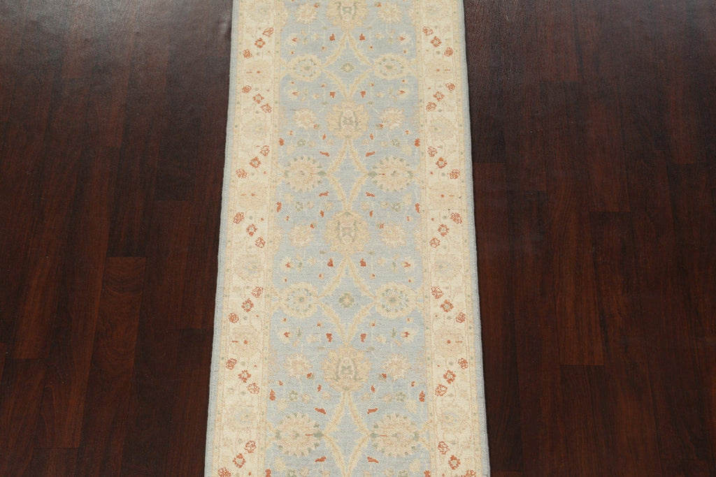 Vegetable Dye Peshawar Chobi Oriental Runner Rug 3x10