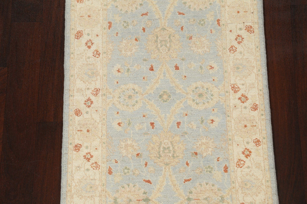 Vegetable Dye Peshawar Chobi Oriental Runner Rug 3x10